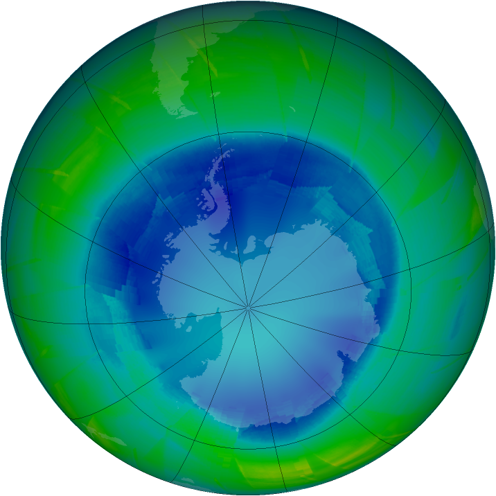 Ozone Map 2009-08-19